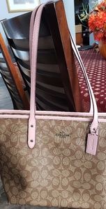 Coach pink tote